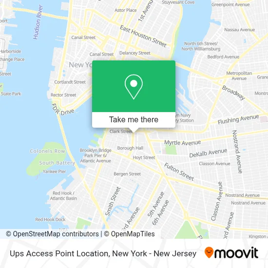 Ups Access Point Location map