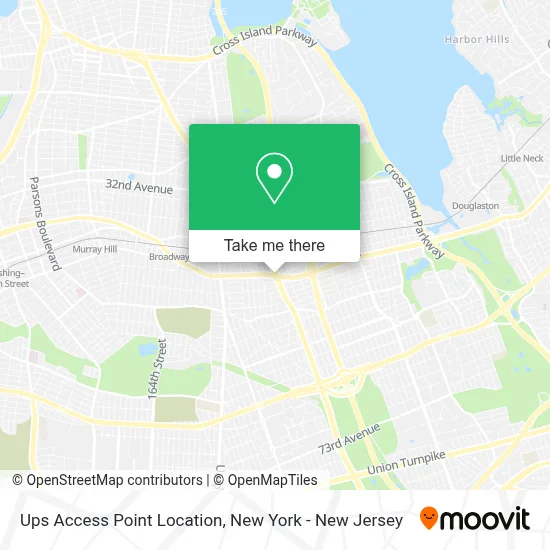 Ups Access Point Location map