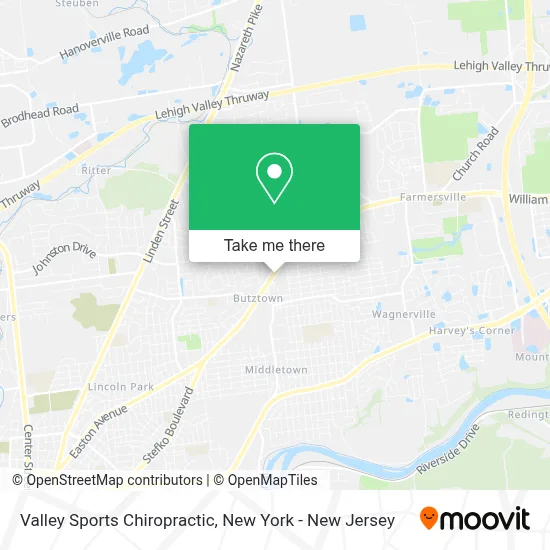 Valley Sports Chiropractic map