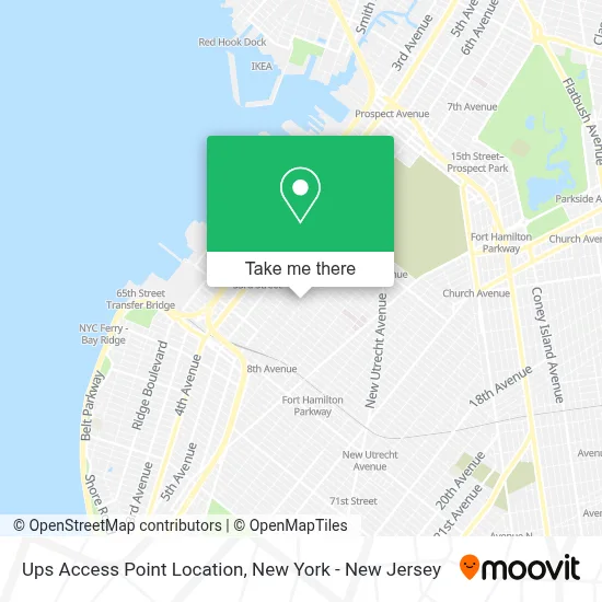 Ups Access Point Location map