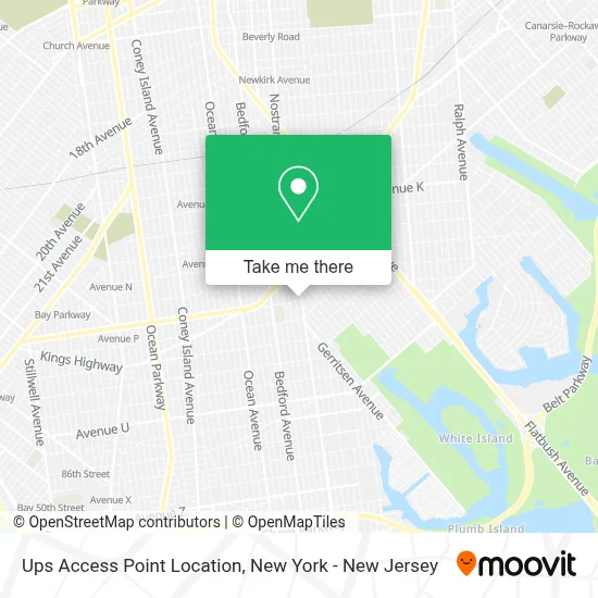 Ups Access Point Location map