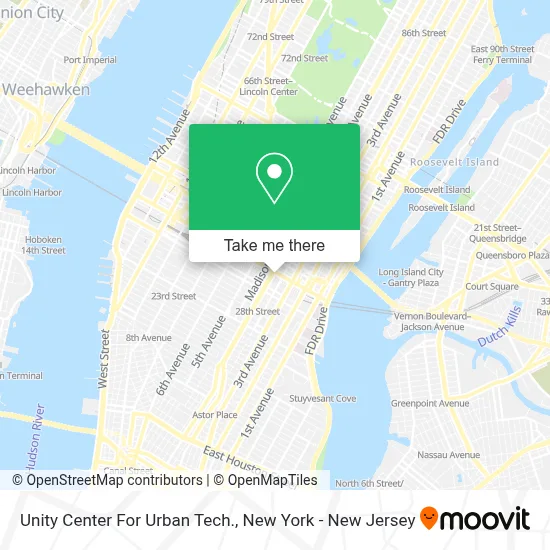 Unity Center For Urban Tech. map