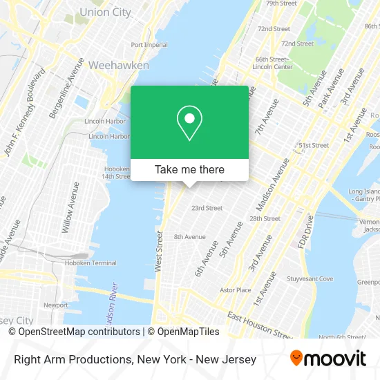 Right Arm Productions map