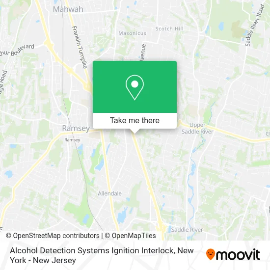 Alcohol Detection Systems Ignition Interlock map