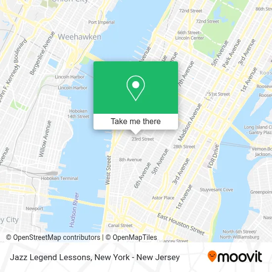 Jazz Legend Lessons map