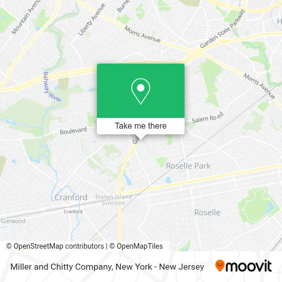 Miller and Chitty Company map