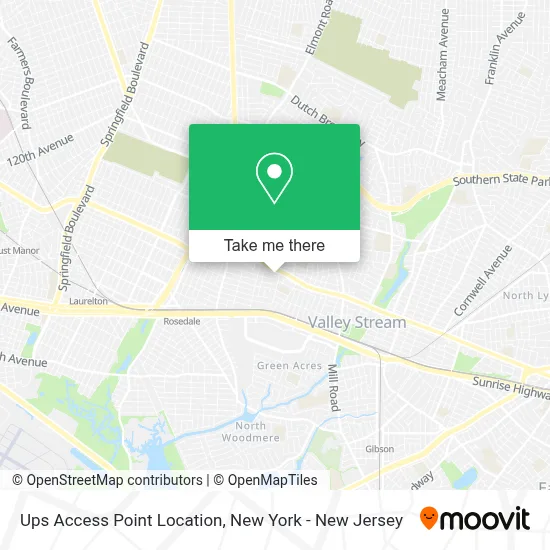 Ups Access Point Location map