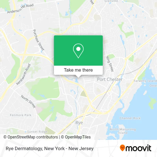 Rye Dermatology map