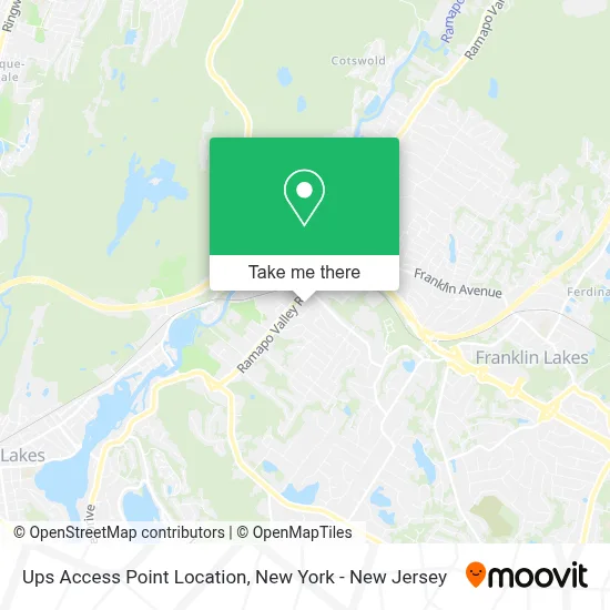 Ups Access Point Location map
