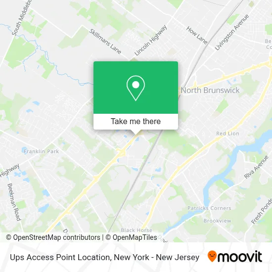 Ups Access Point Location map