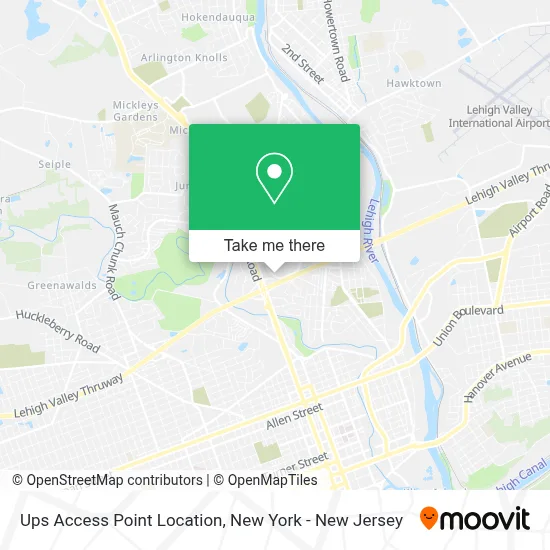 Ups Access Point Location map