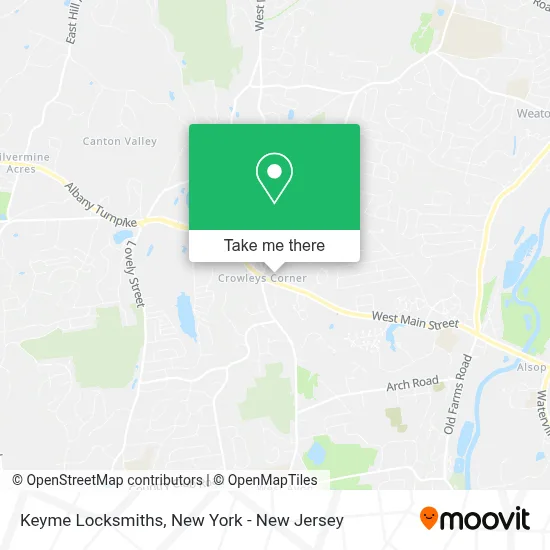 Keyme Locksmiths map
