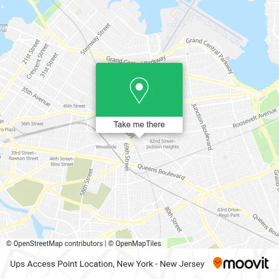 Ups Access Point Location map