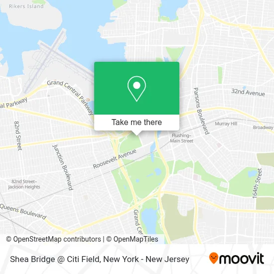 Shea Bridge @ Citi Field map