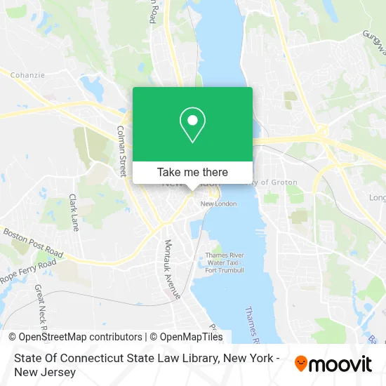 State Of Connecticut State Law Library map