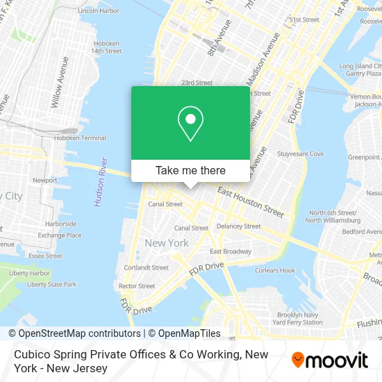 Cubico Spring Private Offices & Co Working map