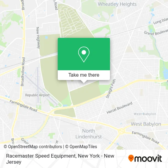 Racemaster Speed Equipment map