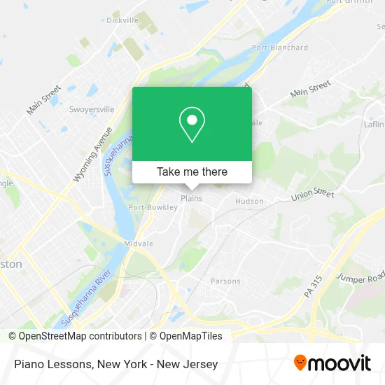Piano Lessons map