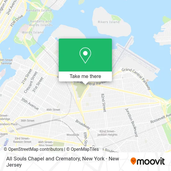 All Souls Chapel and Crematory map