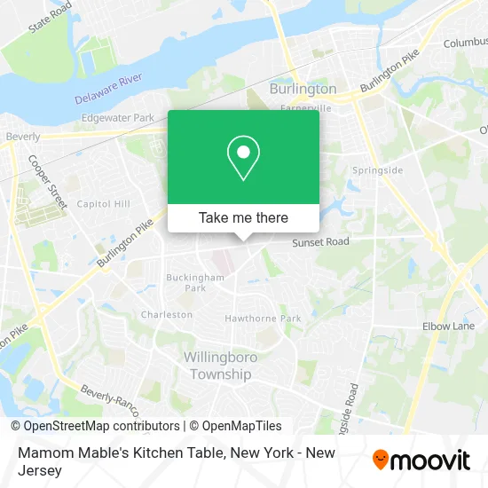 Mamom Mable's Kitchen Table map