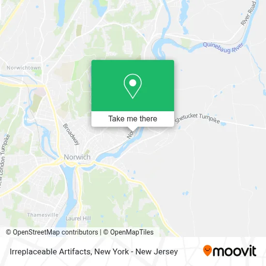 Irreplaceable Artifacts map