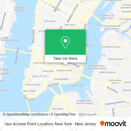 Ups Access Point Location map