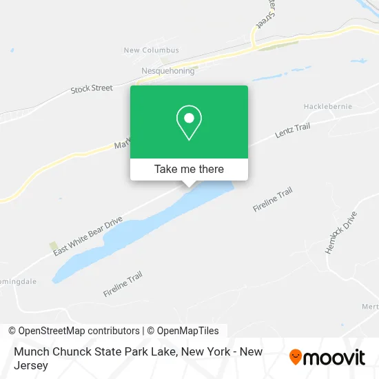 Munch Chunck State Park Lake map