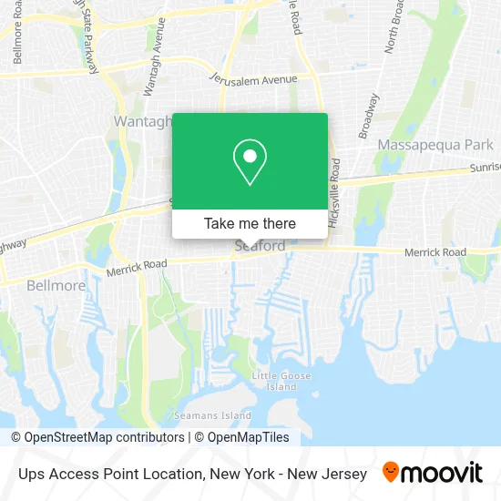 Ups Access Point Location map