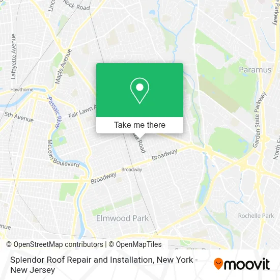 Splendor Roof Repair and Installation map