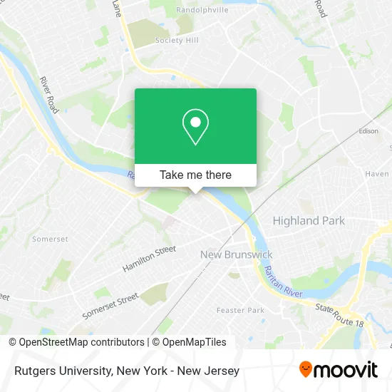 Rutgers University map