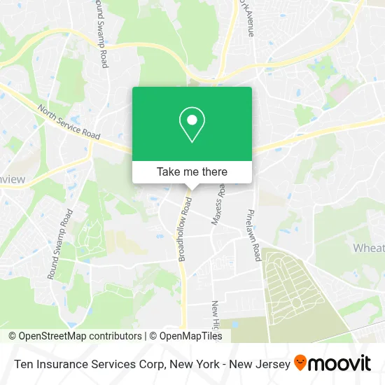 Ten Insurance Services Corp map