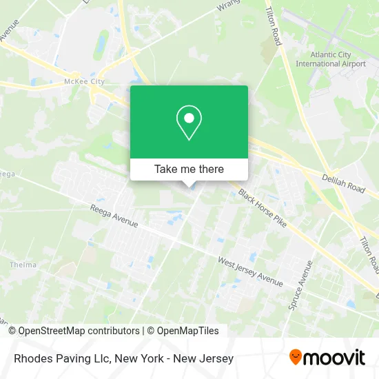 Rhodes Paving Llc map