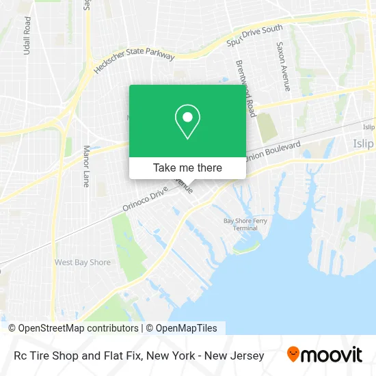 Rc Tire Shop and Flat Fix map