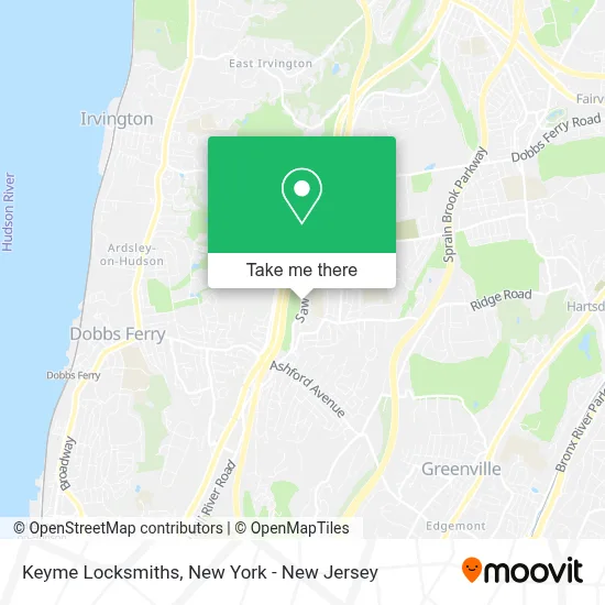 Keyme Locksmiths map