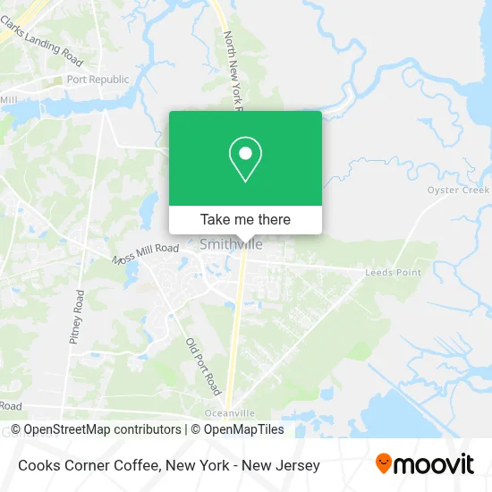 Cooks Corner Coffee map
