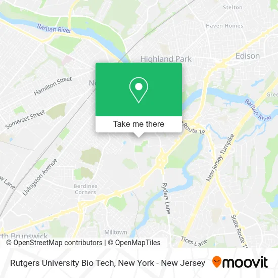 Rutgers University Bio Tech map