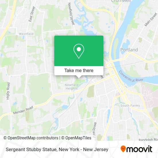 Sergeant Stubby Statue map