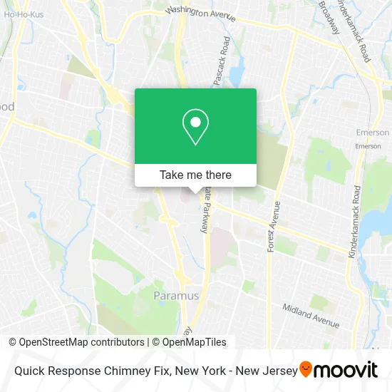 Quick Response Chimney Fix map