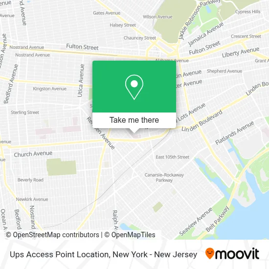 Ups Access Point Location map