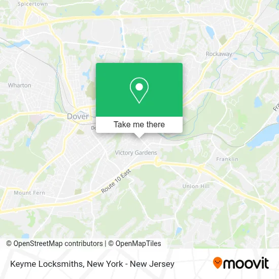 Keyme Locksmiths map