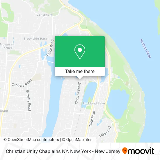 Christian  Unity Chaplains NY map