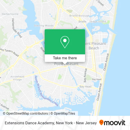 Extensions Dance Academy map