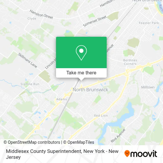 Middlesex County Superintendent map