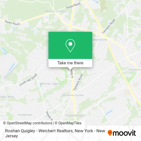 Roshan Quigley - Weichert Realtors map