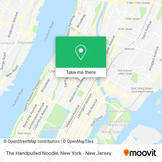 The Handpulled Noodle map