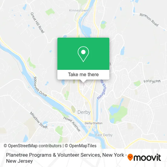 Planetree Programs & Volunteer Services map