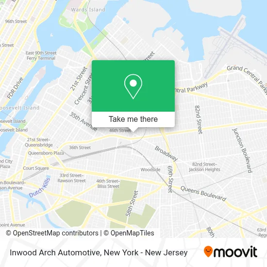 Inwood Arch Automotive map