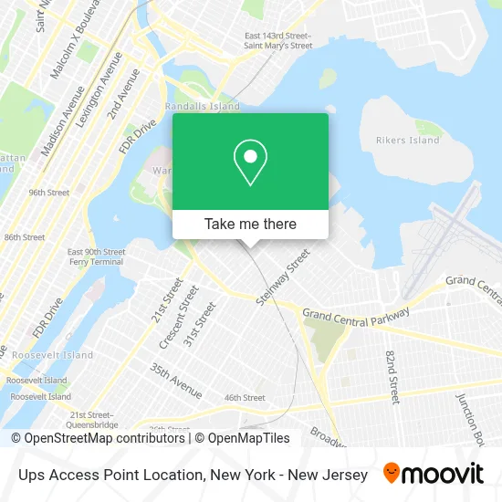 Ups Access Point Location map