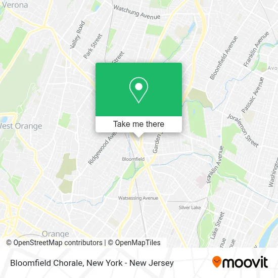 Bloomfield Chorale map
