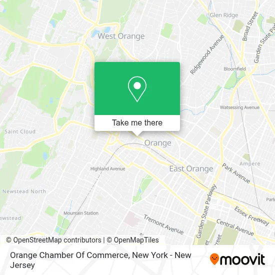 Orange Chamber Of Commerce map